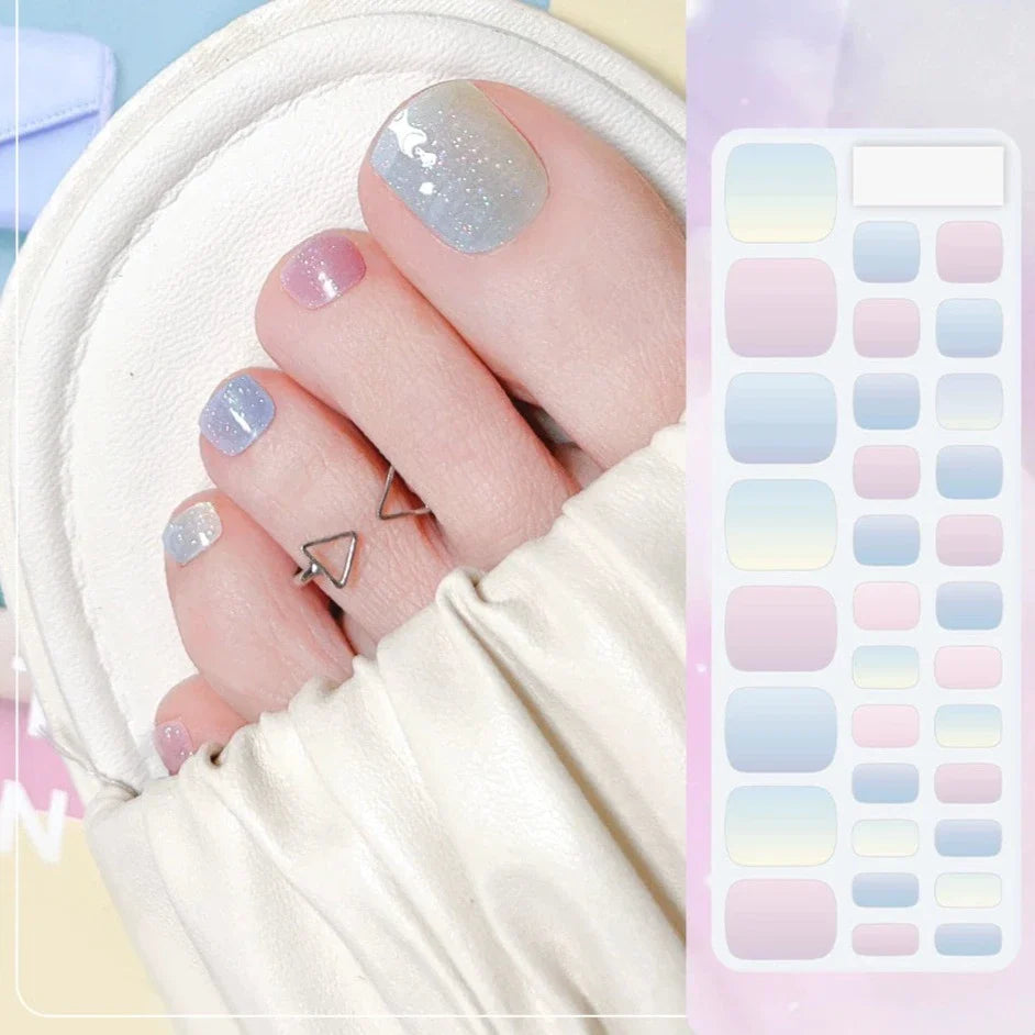 Pedicure gel nail stripes FF014