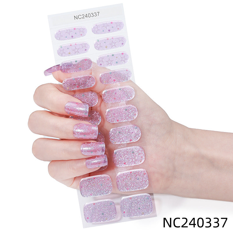 Semicured UV gel nail sticker kit NC240337