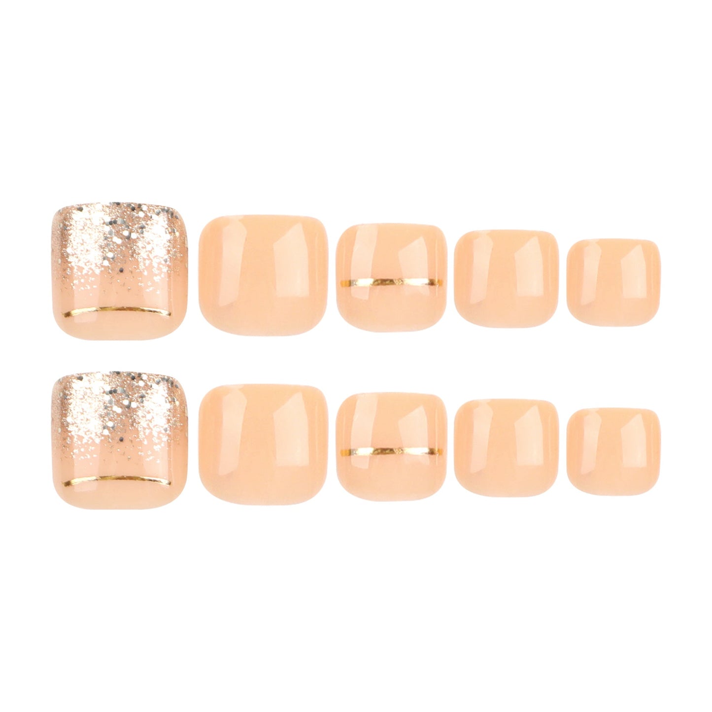 Press On Toe nails Set 24pcs/set JP3215