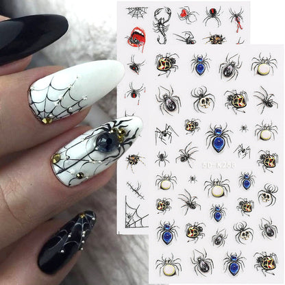 5D Nails Art Stickers Self-Adhesive Nails Decals