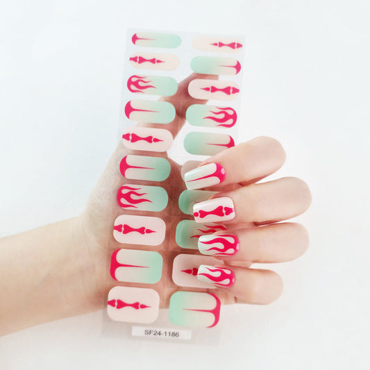 Semicured UV gel nail stickers SF24-1186