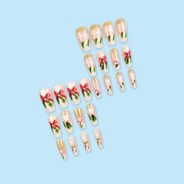 12 Sizes-24 Pcs Press On Nails FY163-B7