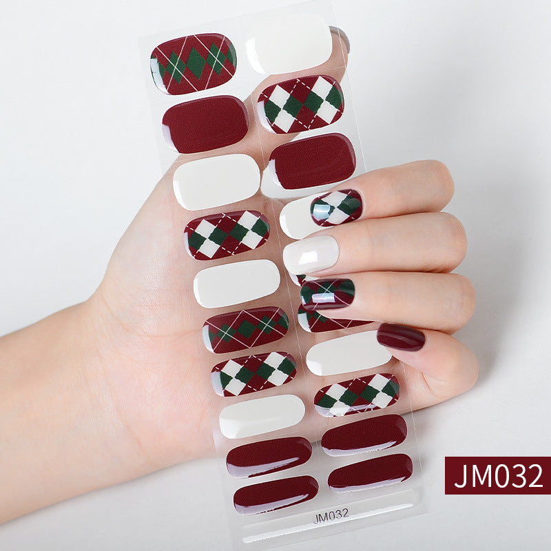 Semi-Cured Gel Nail sticker JM032（20PCS）