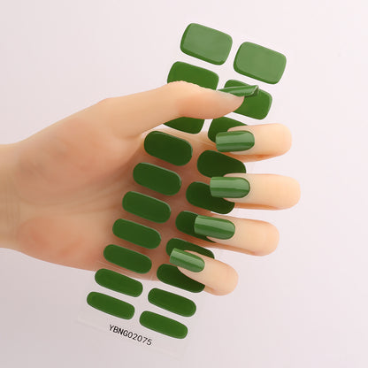 Semicured UV gel nail sticker kit