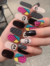 Halloween new nail wraps full stickers