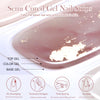 Semicured UV gel nail sticker kit N053