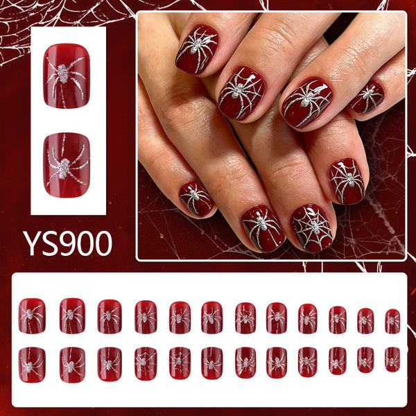 Halloween Vintage Red Fine Glitter Spider