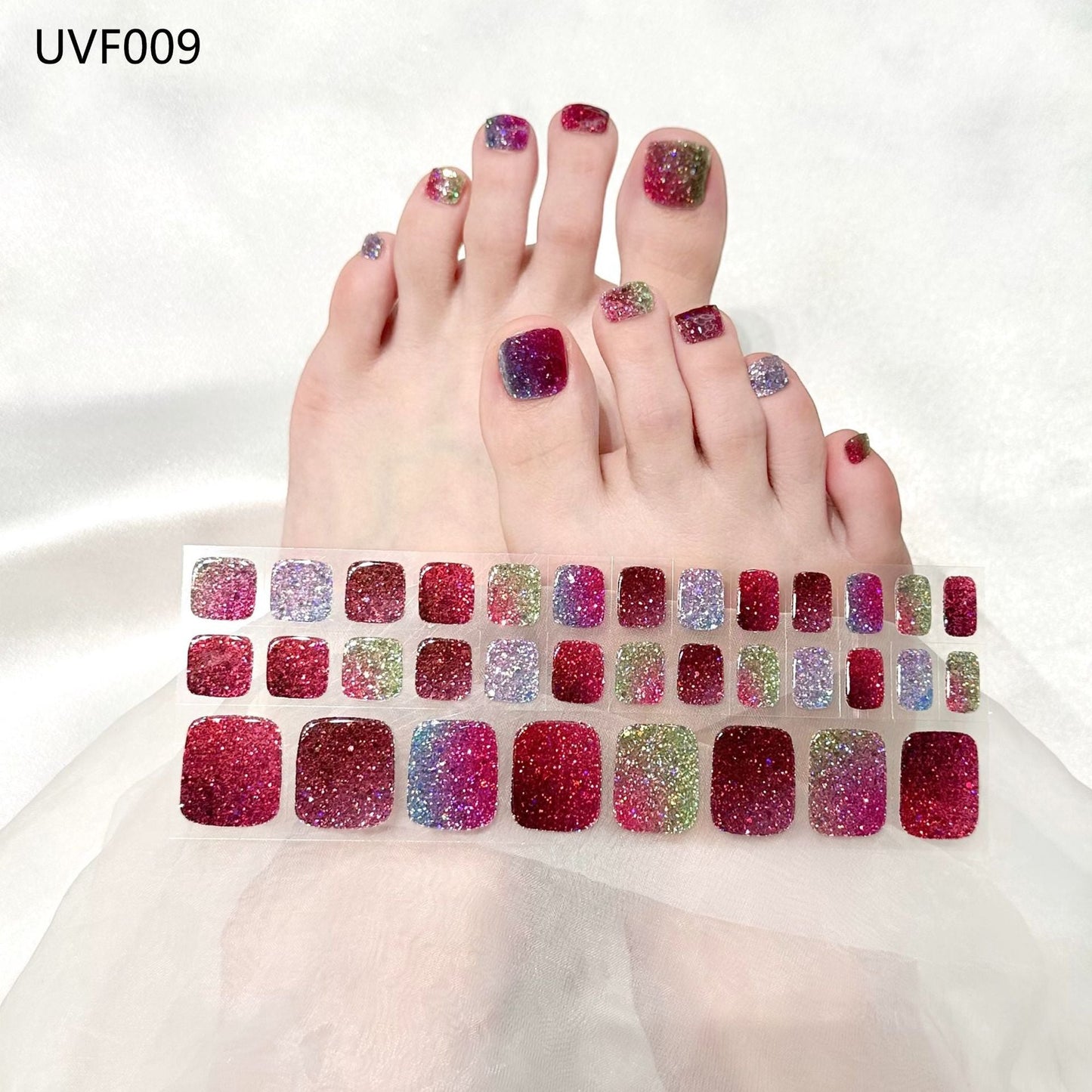 Pedicure Gel Nail Strips UVF009