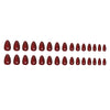 30 Pcs Burgundy Glass Beads Cat's Eye