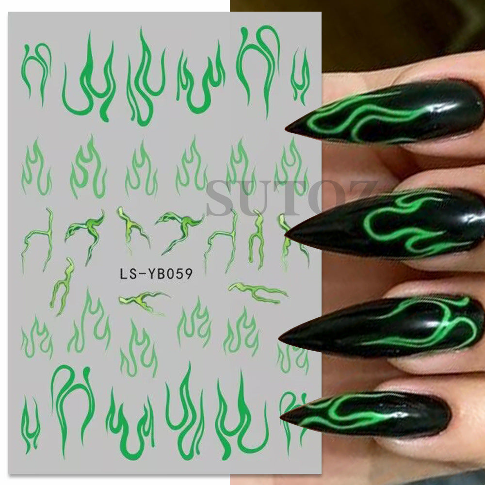 Nails Art Stickers 3D Self-Adhesive Nails Decals