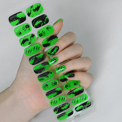 Semicured UV gel nail sticker kit