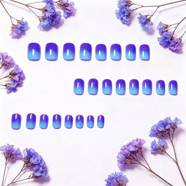 Ombre blue purple