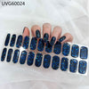UV gel nail sticker semi-cured