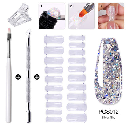 Nail enhancement crystal extender kit