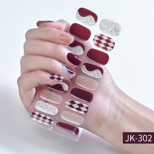 Semi-cured Gel Nail WrapsJK302