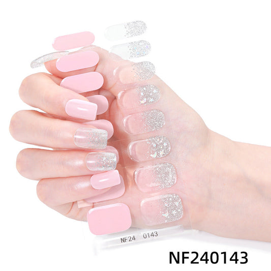 Semicured UV gel nail sticker kit NF240143