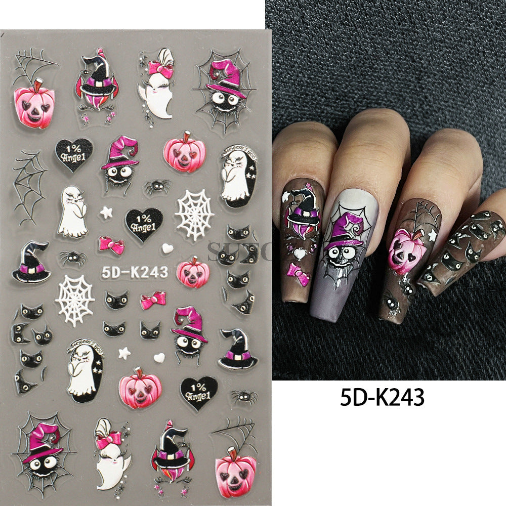 5D Nails Art Stickers Self-Adhesive Nails Decals