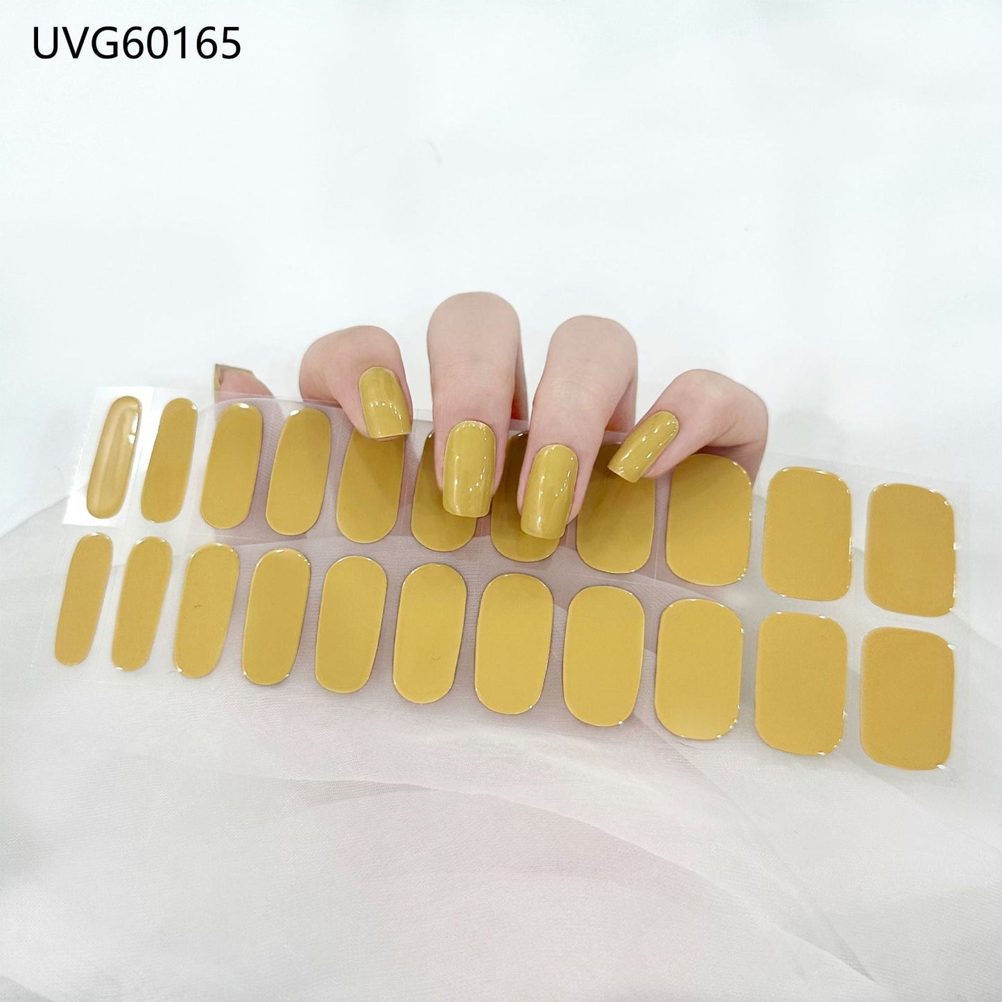 Semicured UV gel nail sticker kit UVG60165