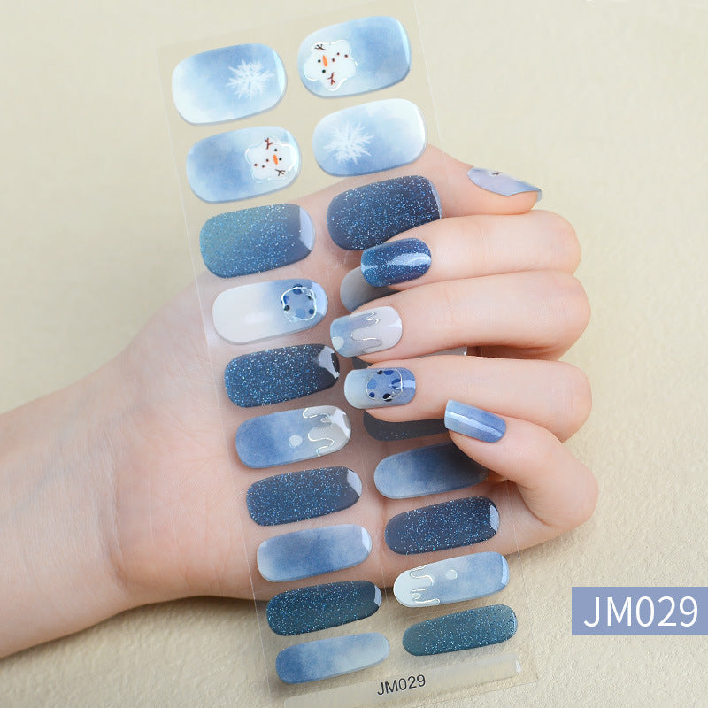 Semi-Cured Gel Nail sticker JM029（20PCS）