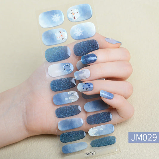 Semi-Cured Gel Nail sticker JM029（20PCS）