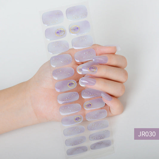 Semicured UV gel nail sticker kit JR030