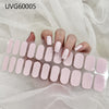 UV gel nail sticker semi-cured