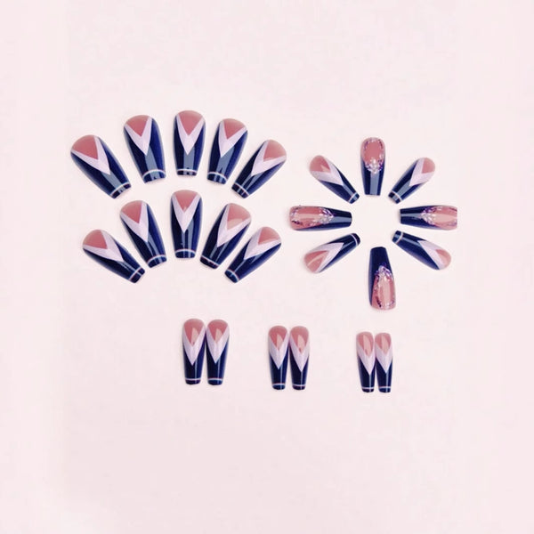 24pcs-set-press-on-nails purple