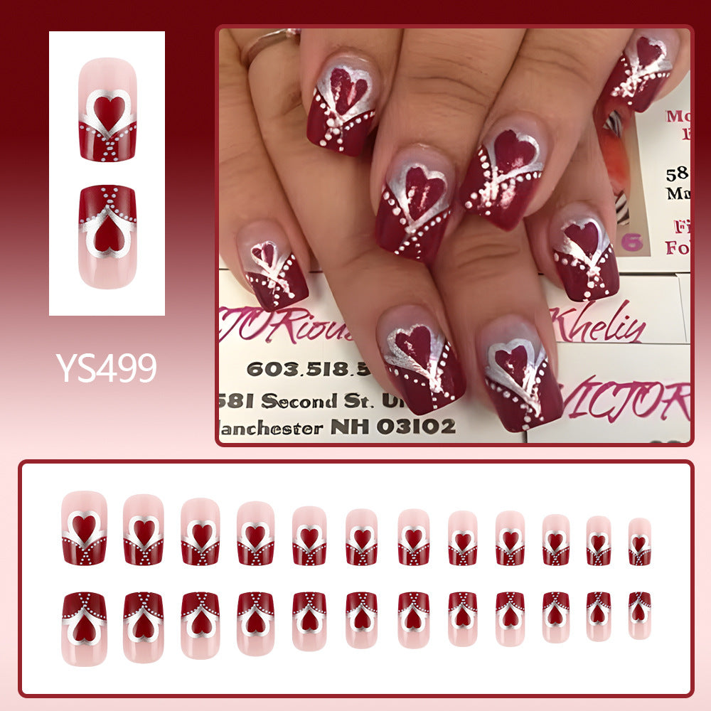 24pcs/Set Press On Nail YS499