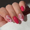 Rose red flowers