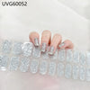 UV gel nail sticker semi-cured