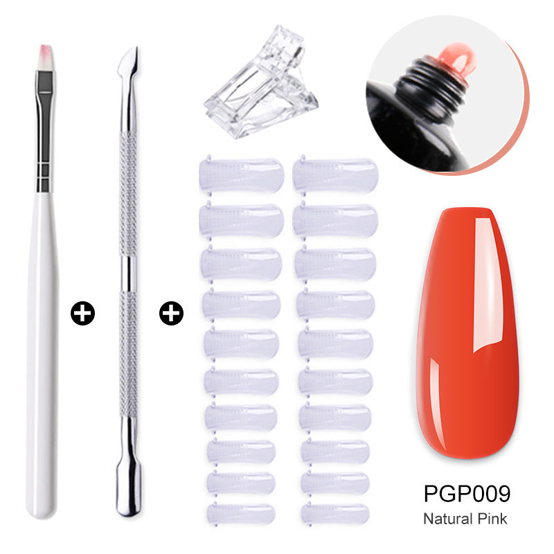 Nail enhancement crystal extender kit