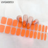 UV gel nail sticker semi-cured