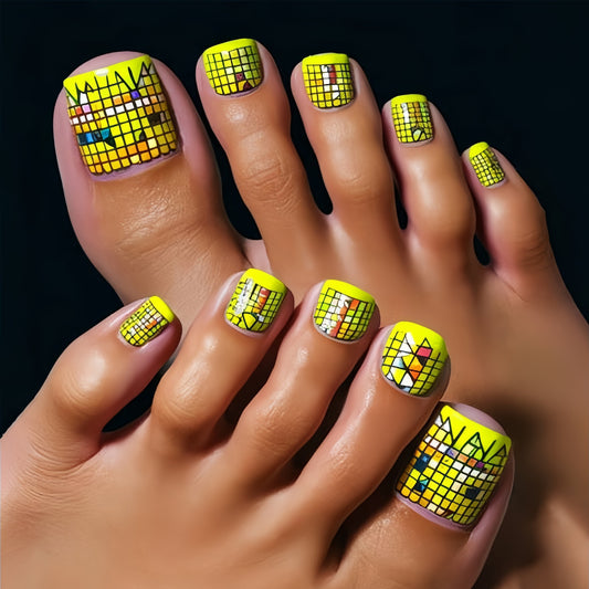 Pedicure fake nail Y594