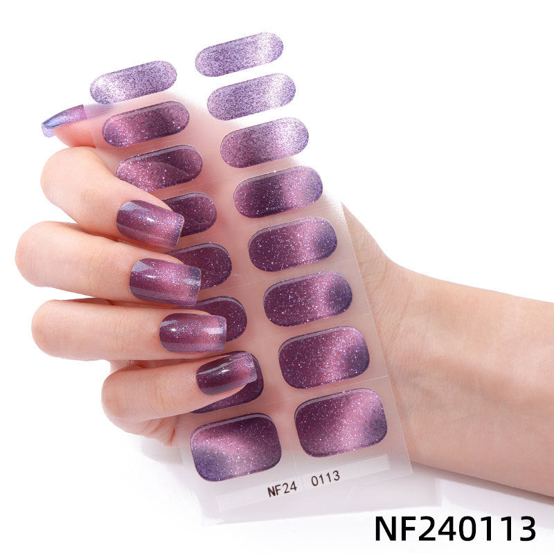 Semicured UV gel nail sticker kit NF240113