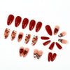 Autumn floral pumpkin ghost red orange flower