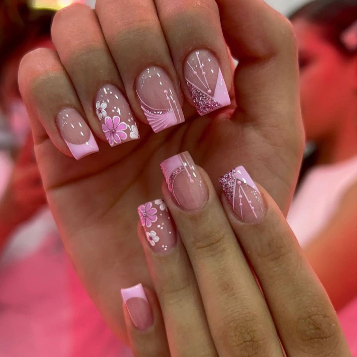 24pcs/Set Press On Nails