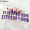 UV gel nail sticker semi-cured