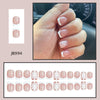 24pcs/Set Press On Nails JB994 French snowflake