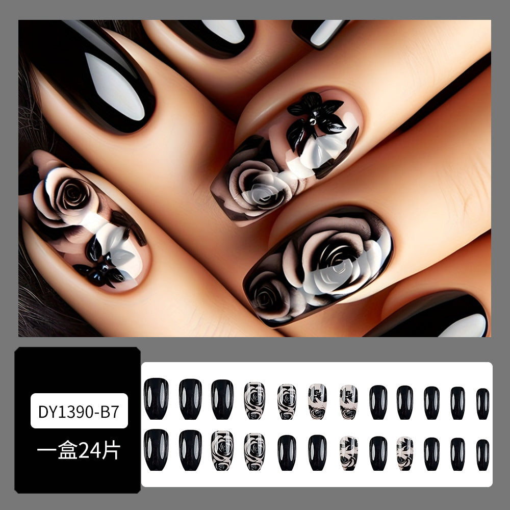 24pcs/Set Press On Nails DY1390-B7