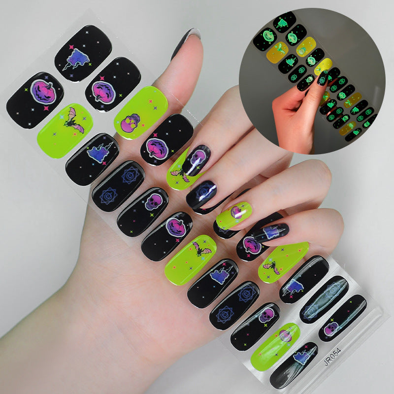 Semicured UV gel nail sticker kit