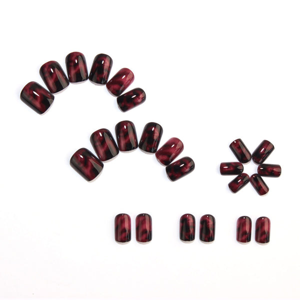 Wine-red ink wash