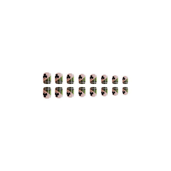 Clover Short Square fake nail