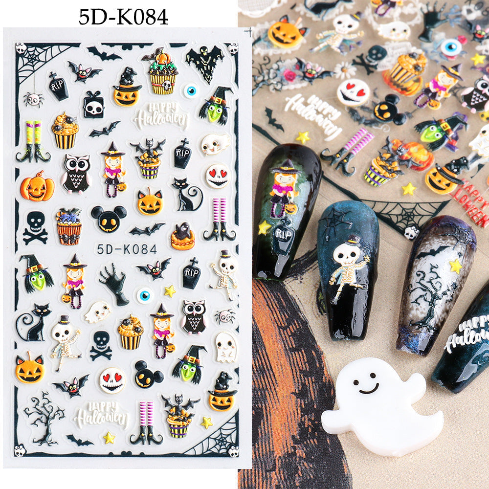 5D Nails Art Stickers Self-Adhesive Nails Decals