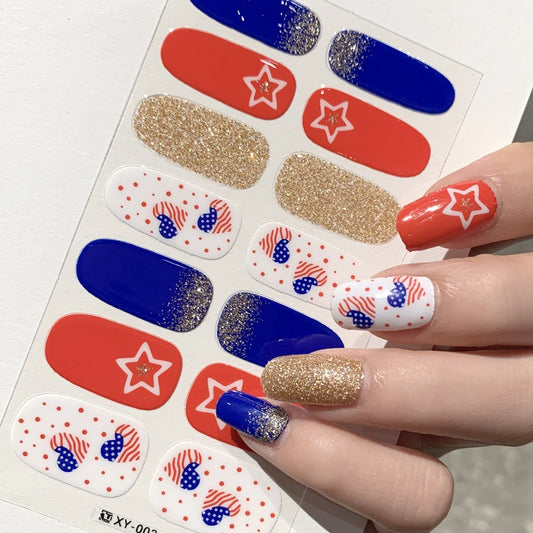 Independence day nail wrapsXY-003