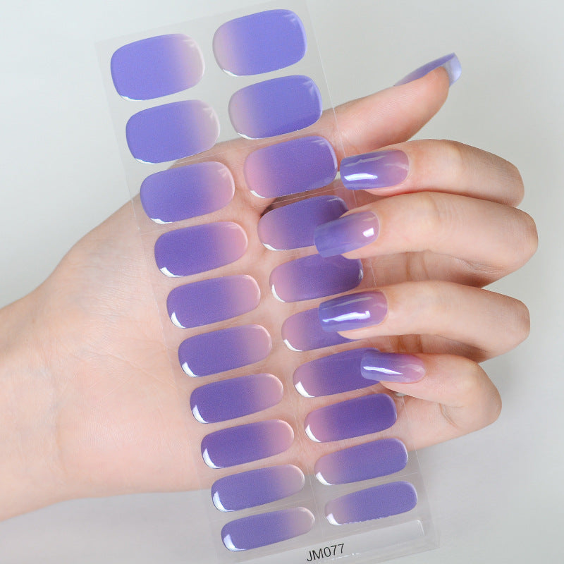 Semicured UV gel nail sticker kit JM077