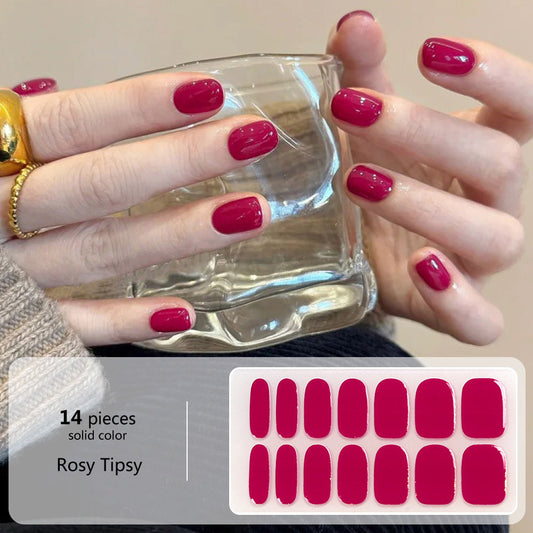 Nail wraps Rosy Tipsy