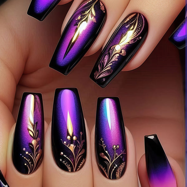 Gradient purple plating