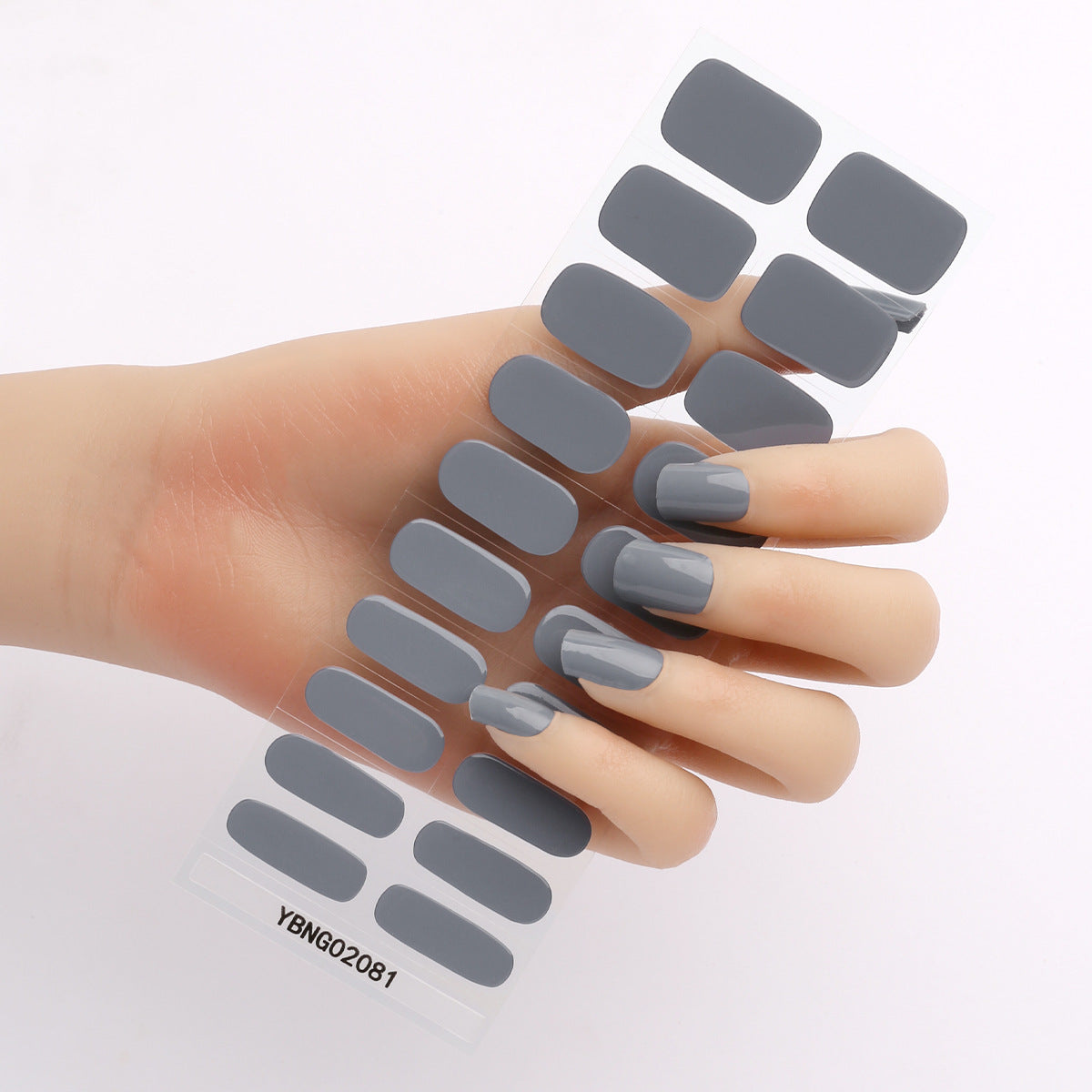 Semicured UV gel nail sticker kit