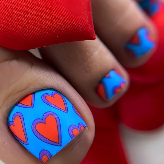 Pedicure fake nail Y608