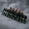 UV gel nail sticker semi-cured